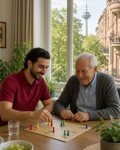 Symbolbild: Gesellschaftsspiel in einer Wohnung in Ginnheim