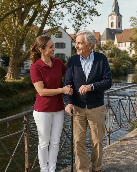 Symbolbild: An der Nidda in Hausen mit Alltagshelfer
