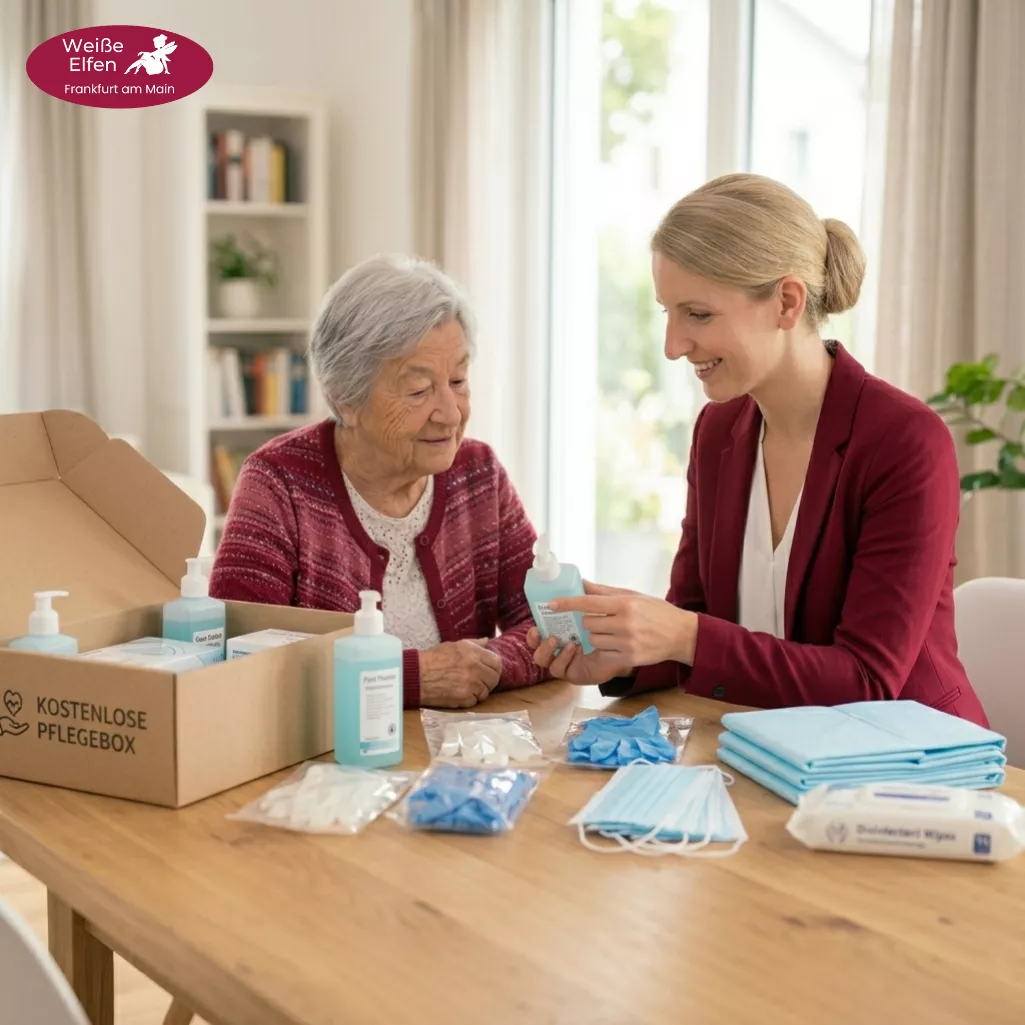 Inhalt der kostenlosen Pflegebox für Senioren